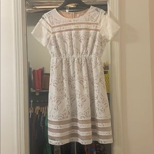Motherhood White eyelet dress